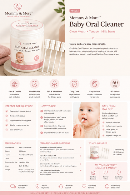 Mommy & More Baby Oral Cleaner - main packaging