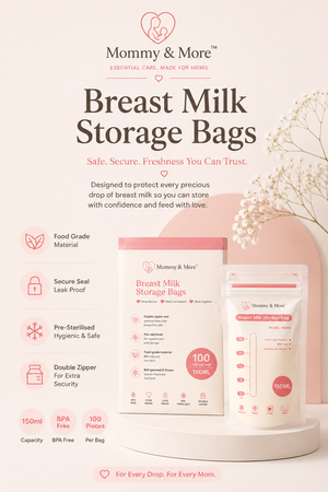 Breast Milk Storage Bags - double zipper security detail