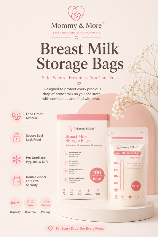 Breast Milk Storage Bags - double zipper security detail